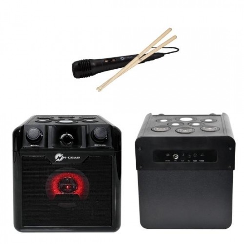 Portable Speaker|N-GEAR|DRUM BLOCK 420|Black|Wireless|Bluetooth|DRUMBLOCK420 image 1