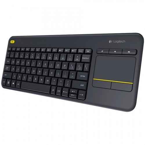 LOGITECH K400 Plus Wireless Touch Keyboard - BLACK - RUS image 1