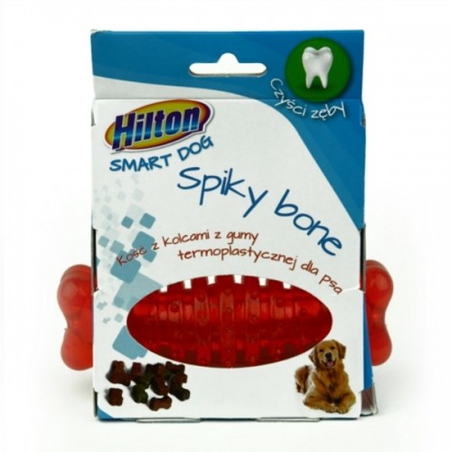 HILTON Dog Spiky Ball mix kolor Kość z kolcami  12cm dla psa image 1
