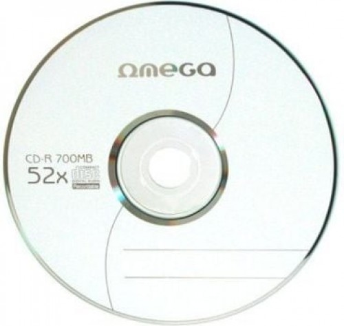 OMEGA CD-R 700MB PRINTABLE FF  52X SP*100 [56461] image 1