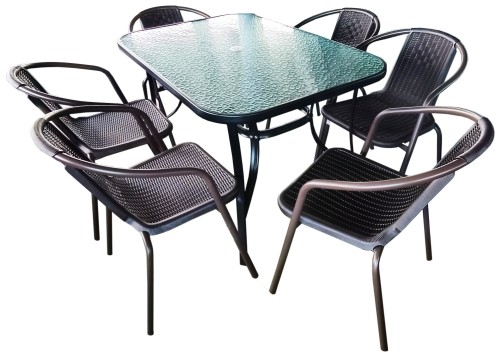 Besk Dārza komplekts, galds ar 6 krēsliem image 1