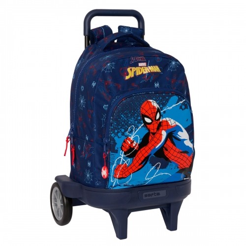 Школьный рюкзак с колесиками Spider-Man Neon Тёмно Синий 33 X 45 X 22 cm image 1