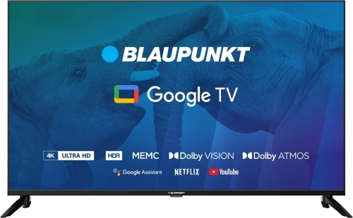 TV 43" Blaupunkt 43UBG6000S 4K Ultra HD LED, GoogleTV, Dolby Atmos, WiFi 2,4-5GHz, BT, black image 1