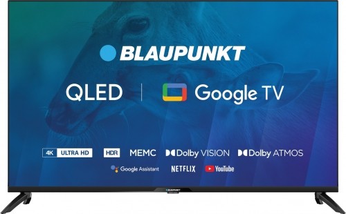 TV 43" Blaupunkt 43QBG7000S 4K Ultra HD QLED, GoogleTV, Dolby Atmos, WiFi 2,4-5GHz, BT,, black image 1