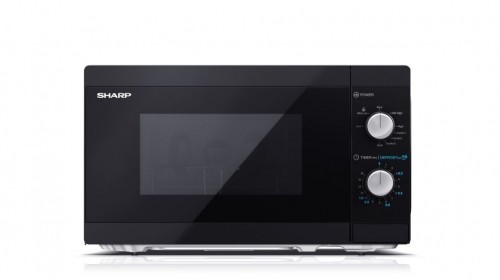 Sharp   Microwave Oven with Grill YC-MG01E-B Free standing, 800 W, Grill, Black image 1