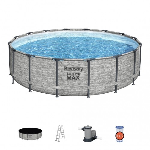 Bestway Steel Pro MAX Above Ground Pool Set Round 4.88 m x 1.22 m image 1