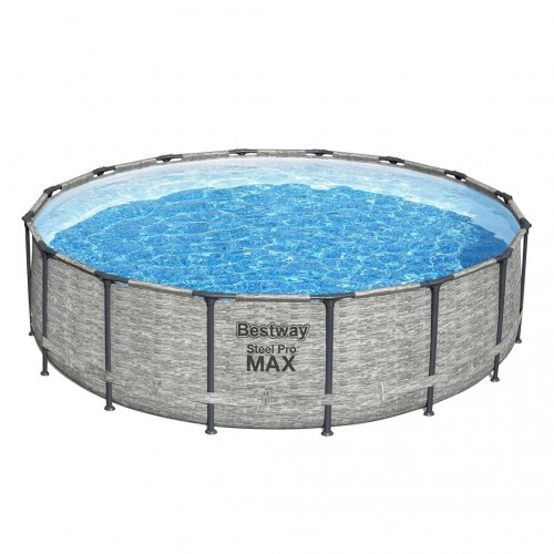 Rack pool BESTWAY 5618Y Steel Pro MAX 18' 5.49 X 1.22 m 11 in 1 Round Grey image 1
