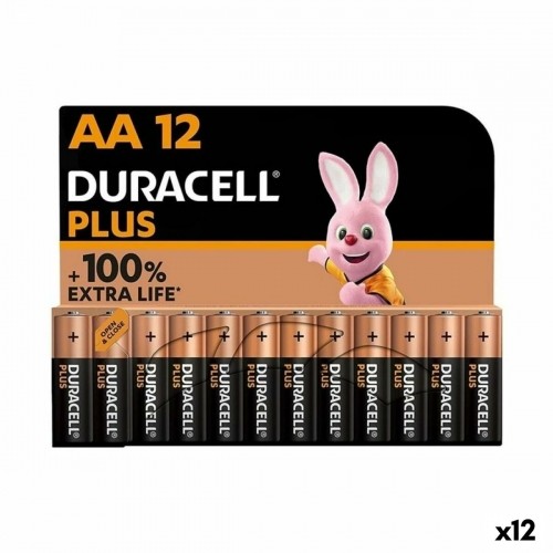 Alkaline baterijas DURACELL Plus 1,5 V LR06 (12 gb.) image 1