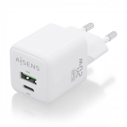 Сетевое зарядное устройство Aisens ASCH-20W2P010-W Белый 20 W (1 штук) image 1