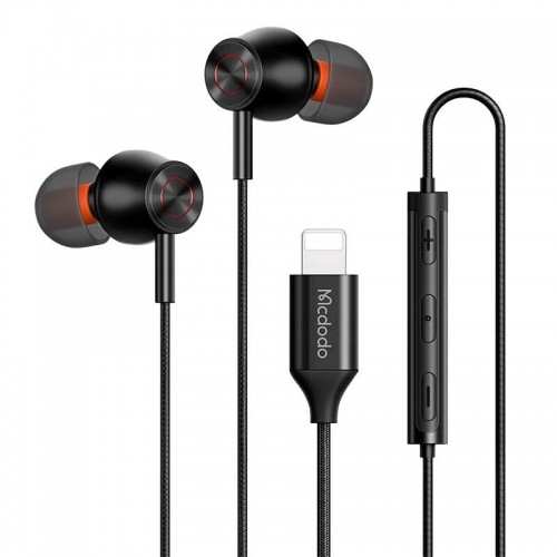 Wired earphones Mcdodo HP-3480, lightning (black) image 1