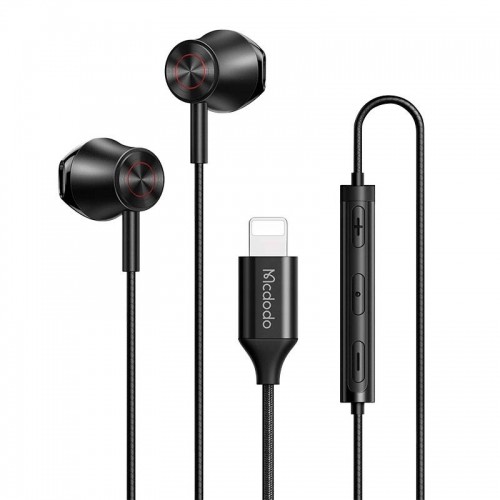 Wired earphones Mcdodo HP-4080, lightning (black) image 1