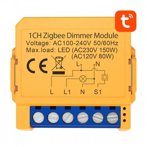 Smart socket switch ZigBee Avatto ZDMS16-2 TUYA image 1