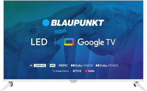 TV 43" Blaupunkt 43UBG6010S 4K Ultra HD LED, GoogleTV, Dolby Atmos, WiFi 2,4-5GHz, BT, white image 1