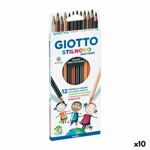 Цветные карандаши Giotto Stilnovo Skin Tones Разноцветный (10 штук) image 1