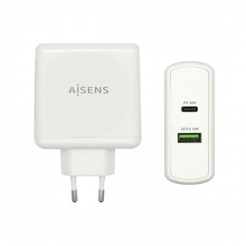USB Lādētājs Sienas Aisens ASCH-2PD45A-W 57 W Balts USB-C image 1