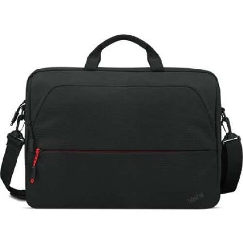 Lenovo | Fits up to size 16 " | Essential | ThinkPad Essential 15.6" Topload (Sustainable & Eco-friendly, made with recycled PET: Total 7.5% Exterior: 24%) | Topload | Black | Shoulder strap image 1