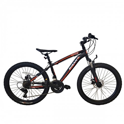 Pusaudžu velosipēds Bisan 24 MTS4600 MD (PR10010447) melns/oranžs image 1