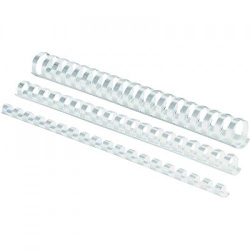 Пластиковые спирали FELLOWES 8мм, белые, 100шт image 1