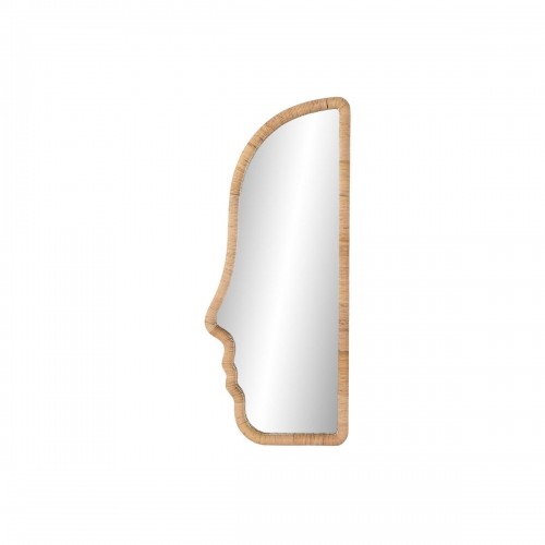 Sienas spogulis Home ESPRIT Dabisks Stikls Rotangpalma Moderns Scandi 50 x 4 x 120 cm image 1