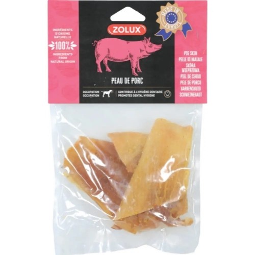 ZOLUX Pork rind - Dog treat - 100g image 1