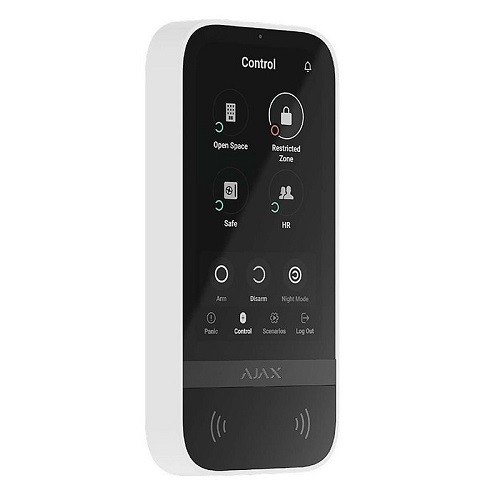 Ajax Wireless keypad with touch screen (White) image 1