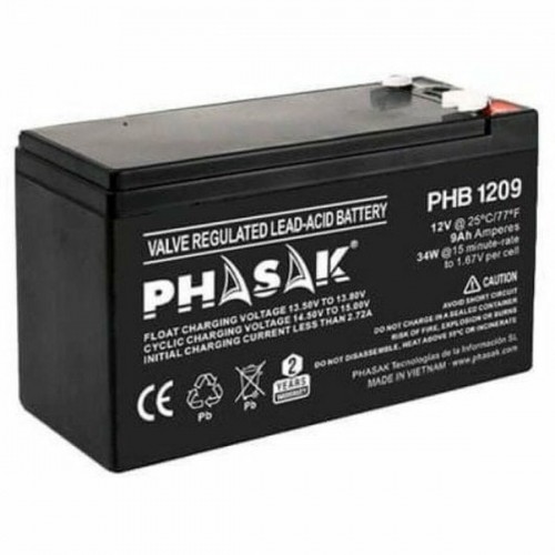 Baterija Nepārtrauktās Barošanas Sistēma Barošanas Sistēma UPS Phasak PHB 1209 12 V image 1