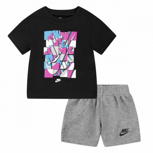 Bērnu Sporta Tērps Nike Nsw Add Ft Melns Pelēks 2 Daudzums image 1
