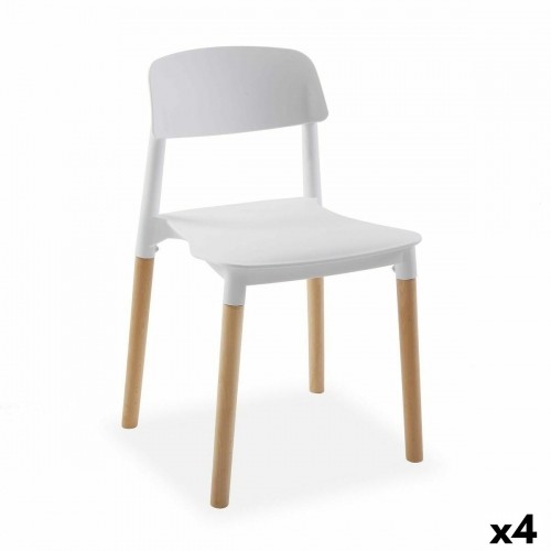 Krēsls Versa Balts 45 x 76 x 42 cm (4 gb.) image 1