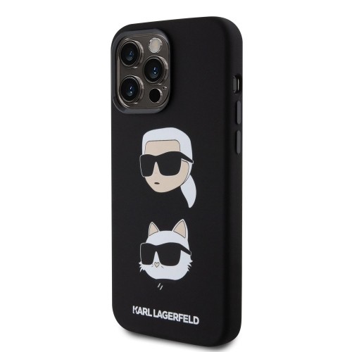 Talruņa maciņš Karl Lagerfeld priekš  iPhone 15 Pro Max Liquid Silicone Black image 1