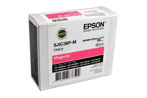 Original Ink- Magenta Epson SJIC36PM, SJI-C36PM, SJIC-36PM (T44C3, C13T44C340) image 1