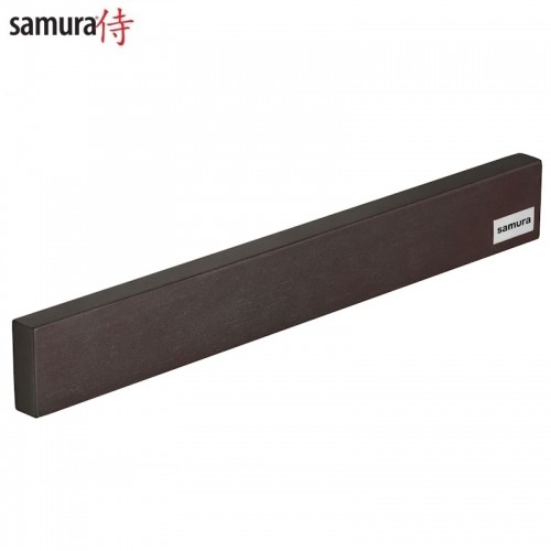 Samura Универсальный магнитный держатель для 5-10 ножей из резинового дерево (38.5x49x18cm) Темный image 1