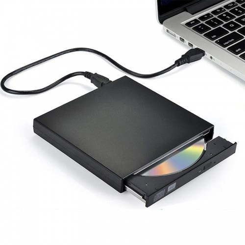CP RW1 Тонкий Внешний USB 2.0 CD / DVD Устройство чтения дисков с USB Кабельным питанием Черный image 1