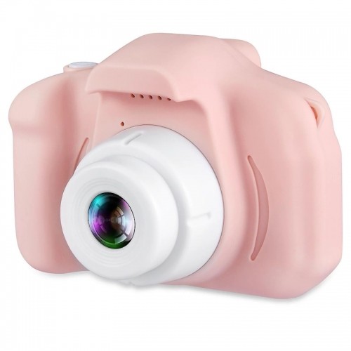 CP X2 Детская Цифровая Фото и Видео камера с MicroSD катрой  2'' LCD цветным экраном Розовый image 1