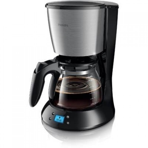 Philips   Philips Daily Collection Coffee maker HD7459/20 With glass jug With timer Black&metal image 1