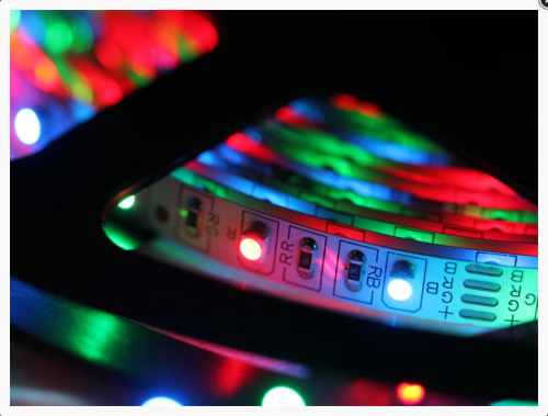 Visional LED Virtenes / Lentes (5050/60 led/m; 14.4 W/m; 1200 lm/m; RGB; IP20; Professional) - 5 Metri image 1