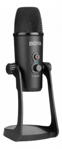 USB stalinis mikrofonas, stereo / kardioidinis / pakreipiamas, juodas BOYA BY-PM700 / BOYA10082 image 2