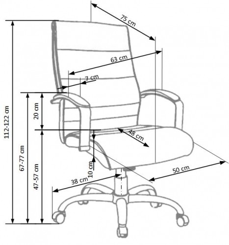 TEKSAS chair color: black image 2