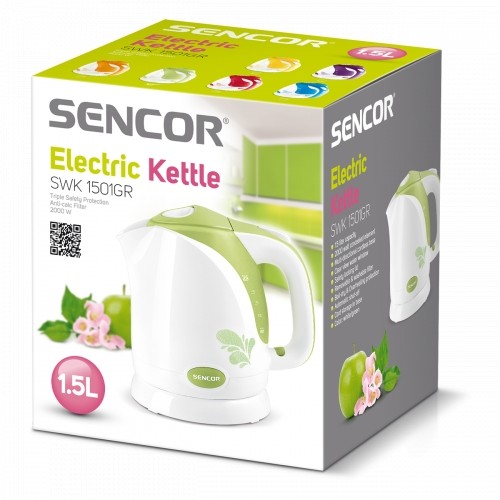 Kettle Sencor SWK1501GR white/green image 2