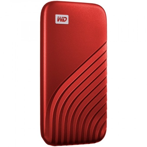 Sandisk WD My Passport External SSD 500GB, USB 3.2, Red, 1050MB/s Read, 1000MB/s Write, PC & Mac Compatiable image 2