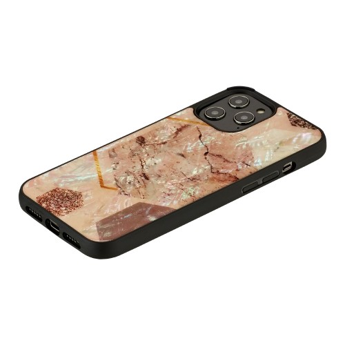 iKins case for Apple iPhone 12 Pro Max pink marble image 2
