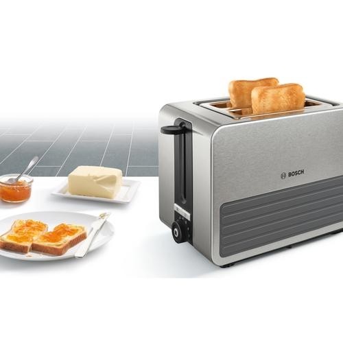 Bosch TAT7S25 toaster 2 slice(s) 1050 W Black, Grey image 2