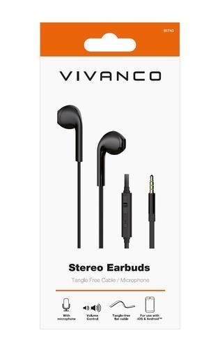 Vivanco WEVVSS10_BK Headset In-ear 3.5 mm connector Black image 2
