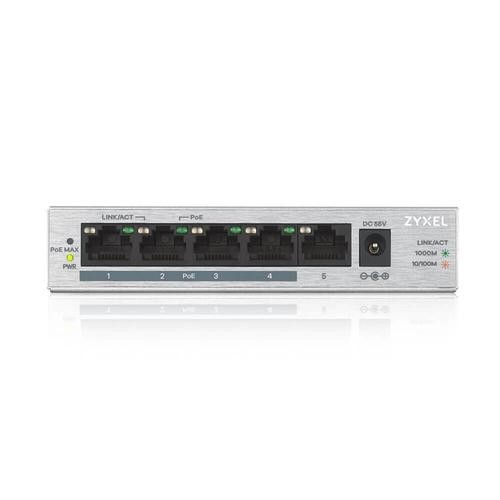 Zyxel GS1005HP Unmanaged Gigabit Ethernet (10/100/1000) Power over Ethernet (PoE) Silver image 2