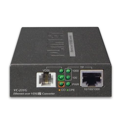 PLANET VC-231G network media converter 1000 Mbit/s Black image 2