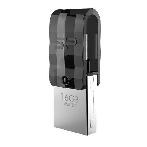 Silicon Power Mobile C31 USB flash drive 16 GB USB Type-A / USB Type-C 3.2 Gen 1 (3.1 Gen 1) Black, Silver image 2