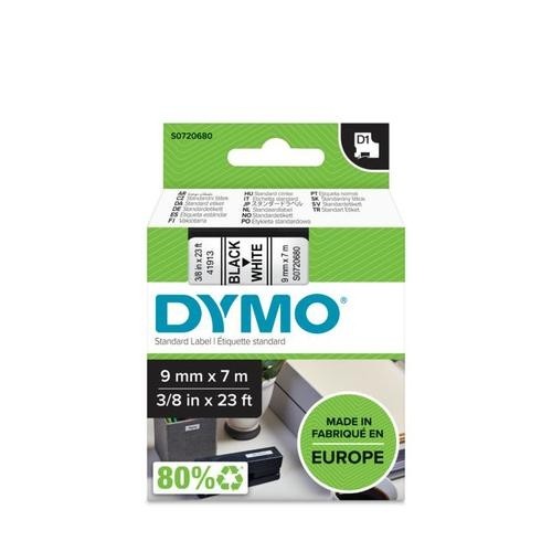 DYMO D1 Standard - Black on White - 9mm image 2