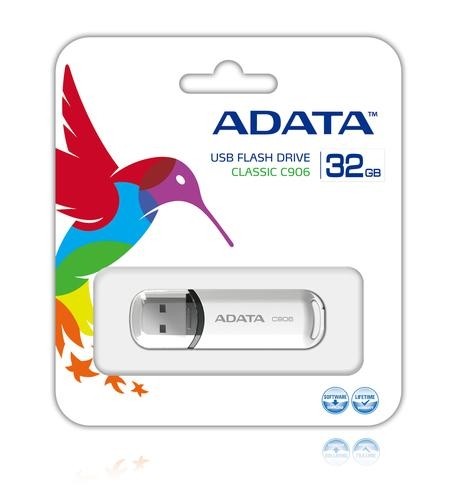 ADATA 32GB C906 USB flash drive USB Type-A 2.0 White image 2