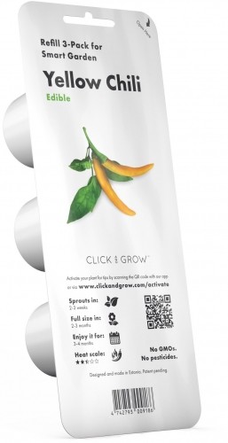 Click & Grow Smart Garden refill Yellow Chili 3pcs image 2