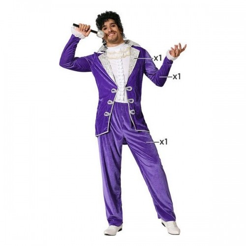 Bigbuy Carnival Маскарадные костюмы для взрослых Рок-звезда Фиолетовый image 2
