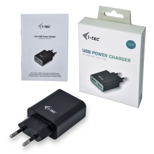 Автомобильное зарядное устройство с USB-портами i-Tec CHARGER2A4B image 2